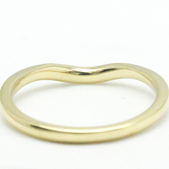 TIFFANY Curved Band Ring Yellow Gold [18K] Fashion No Stone Band Ring Gold - Picture 8 of 9